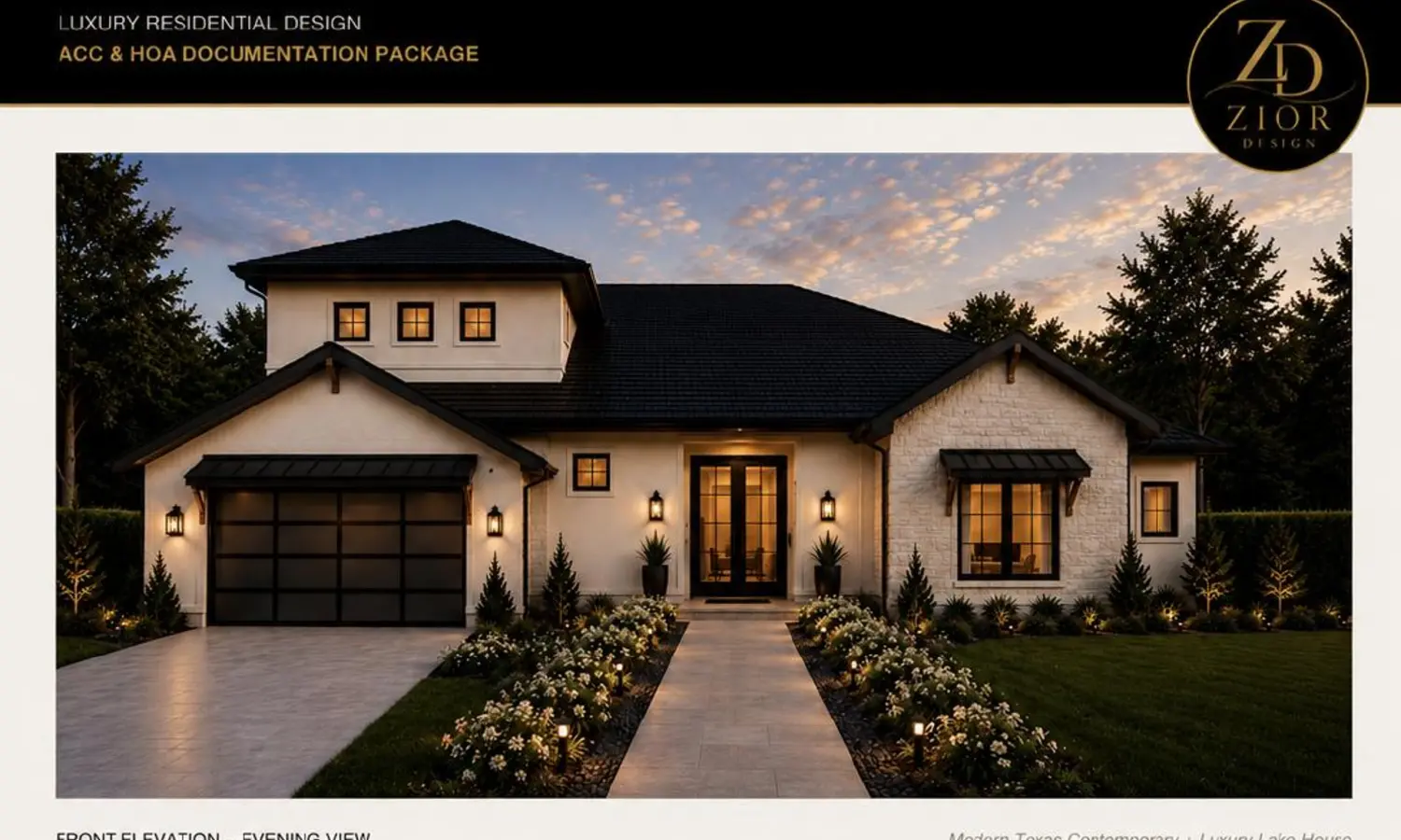 Texas Contemporary Residence architectural concept