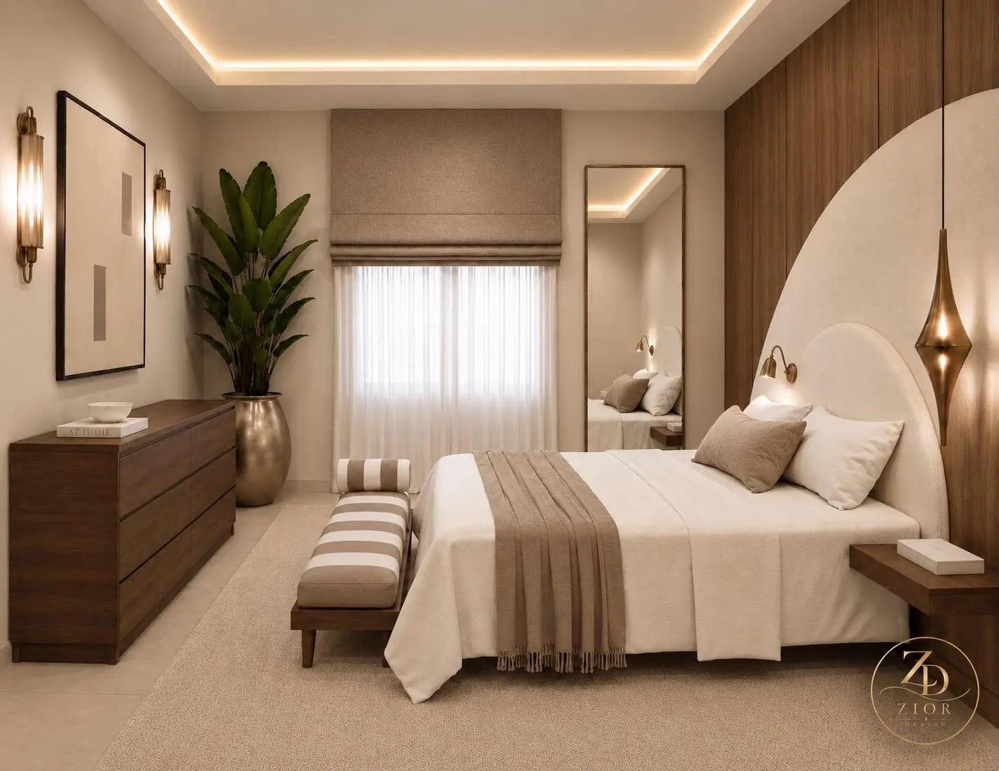 Texas contemporary residence primary suite concept